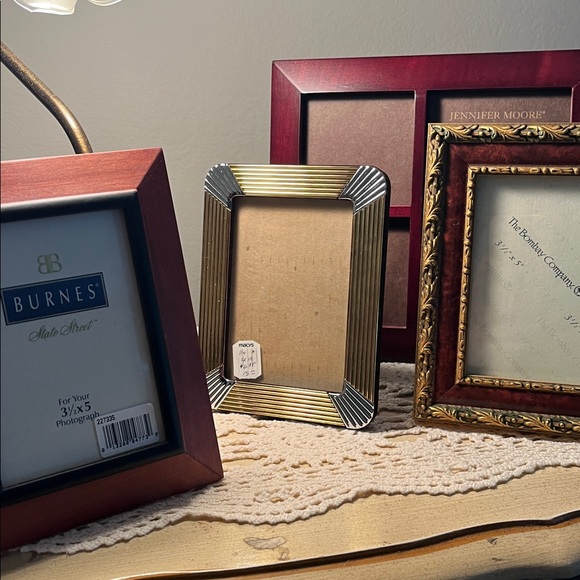 NWT Photo Frame Bundle of 4 Variety of Gold Brown Various Sizes - Picture 6 of 9